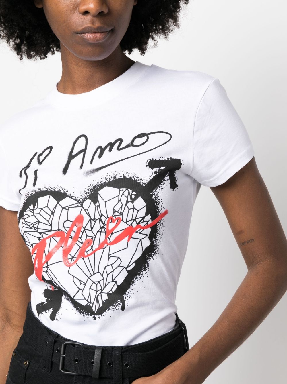 Sexy Pure Fit heart-print T-shirt - 5