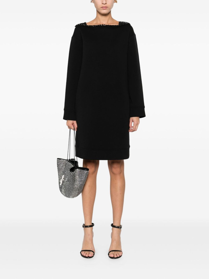 EMPORIO ARMANI long-sleeved embellished dress outlook