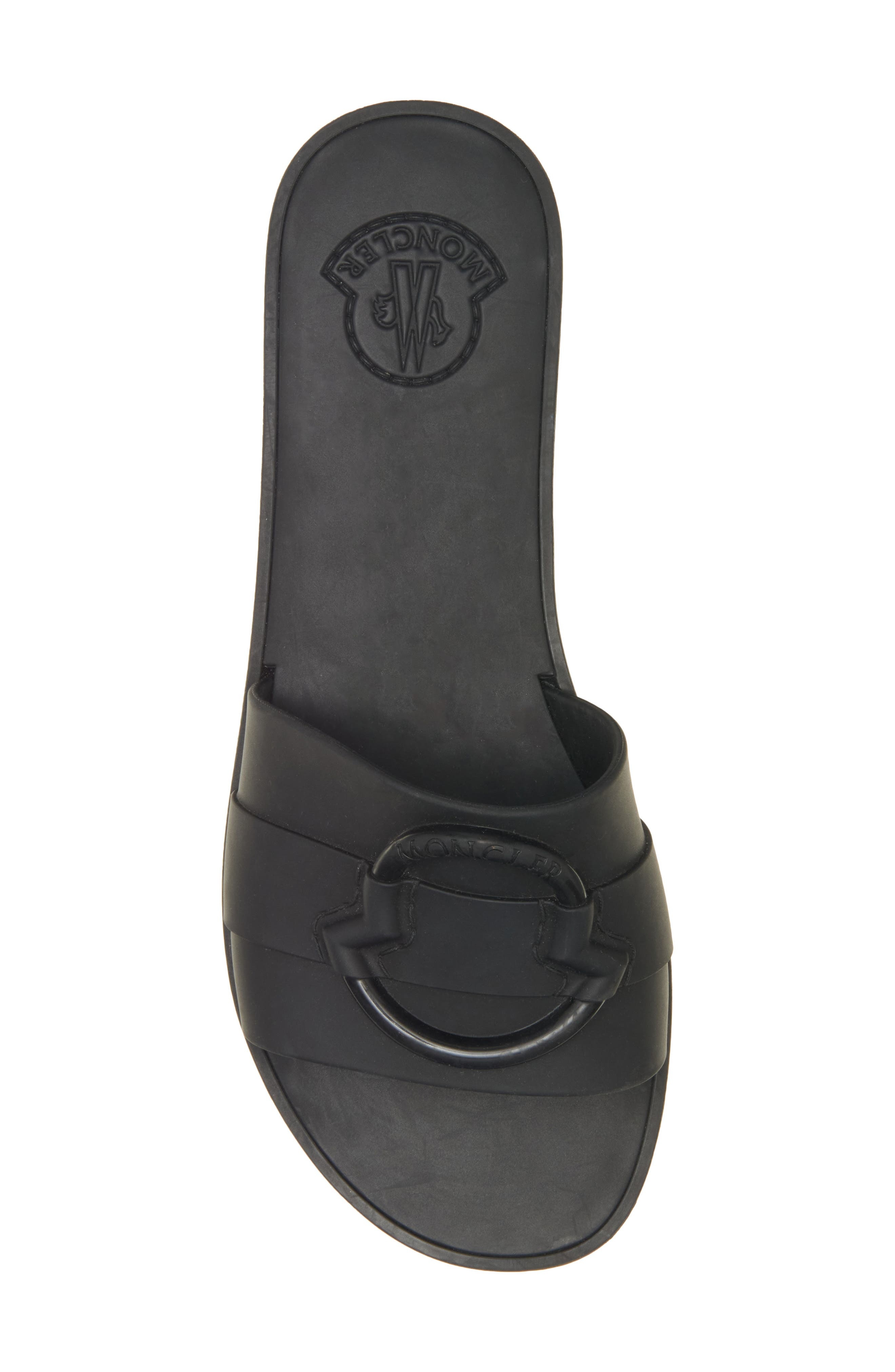 Moncler Mon Slide Sandal in Black at Nordstrom - 5
