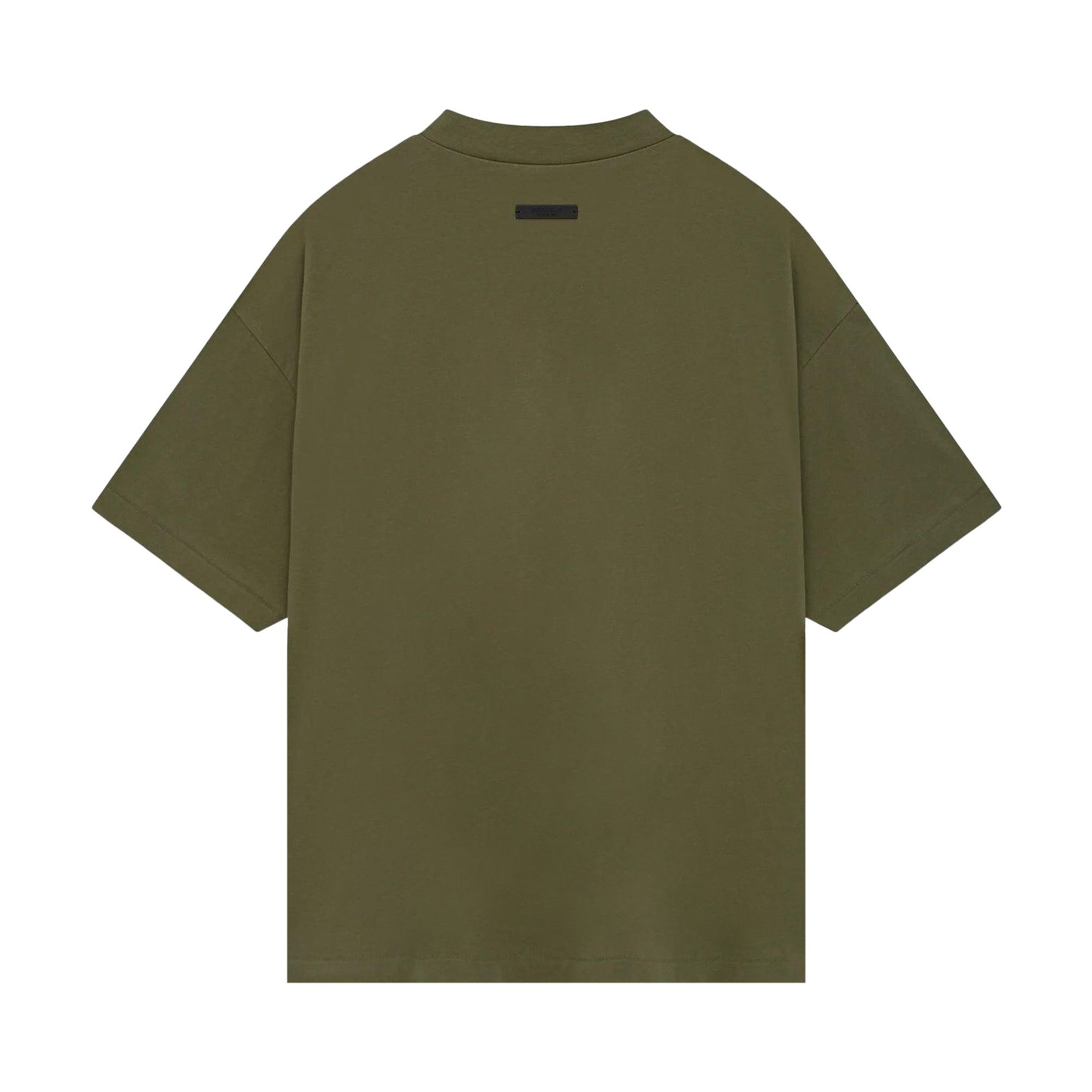 Fear of God Essentials Jersey Crewneck Tee 'Military' - 2