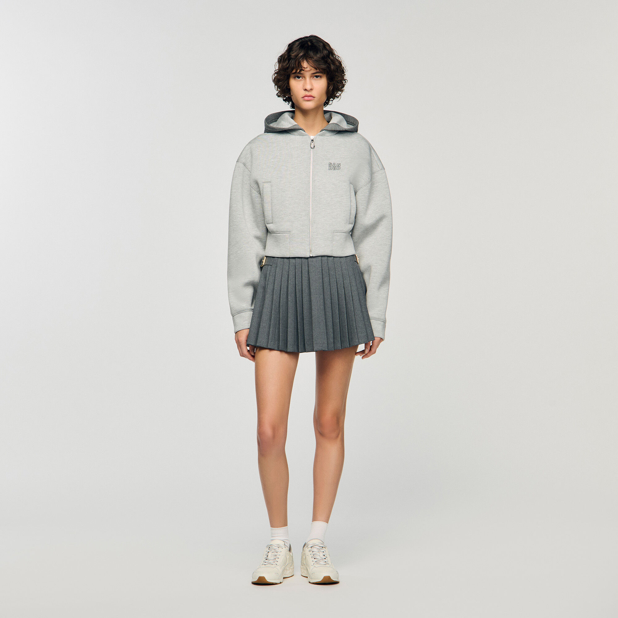 HOODED SWEATSHIRT JACKET - 2