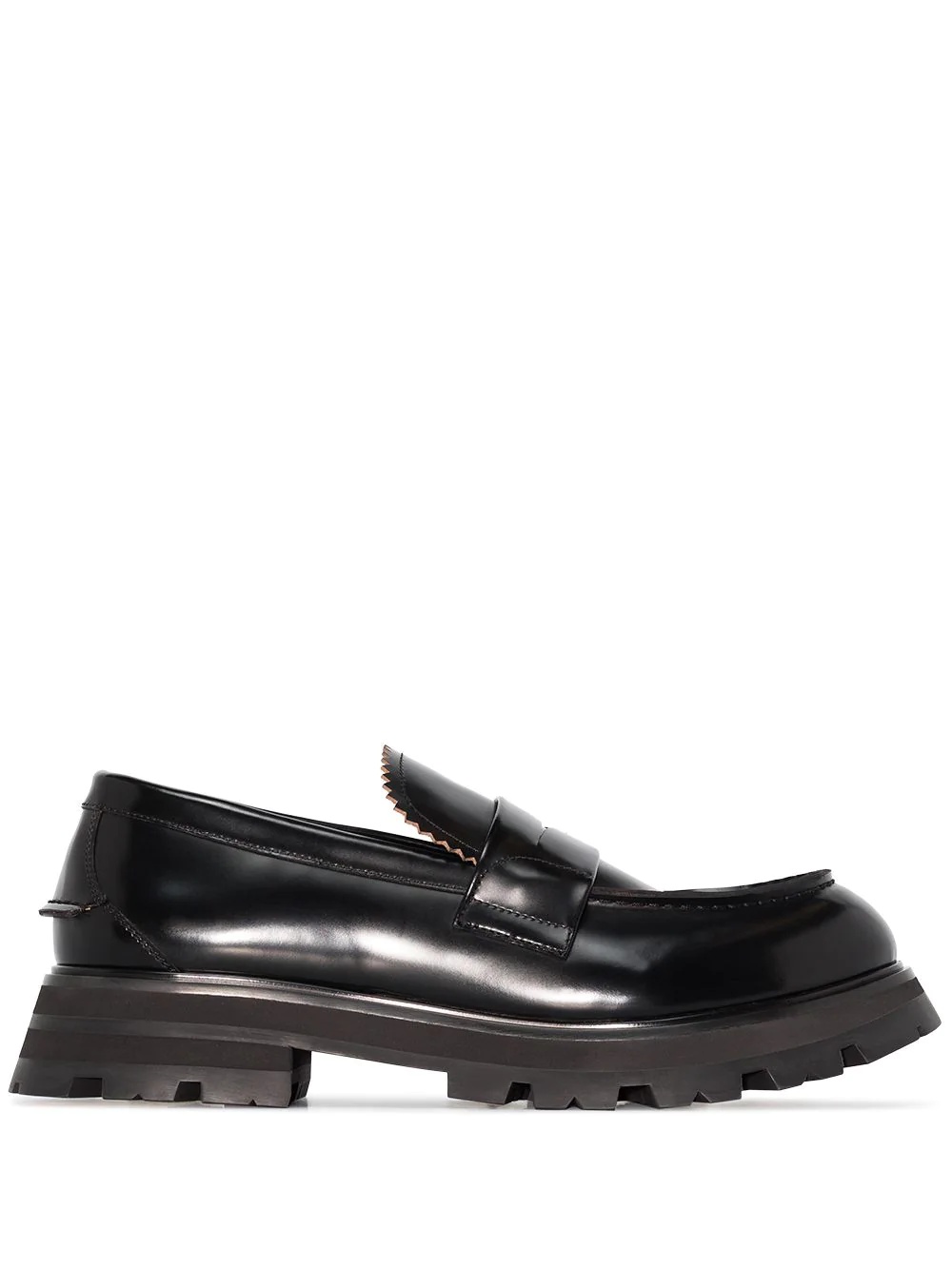 lug-sole penny loafers - 1