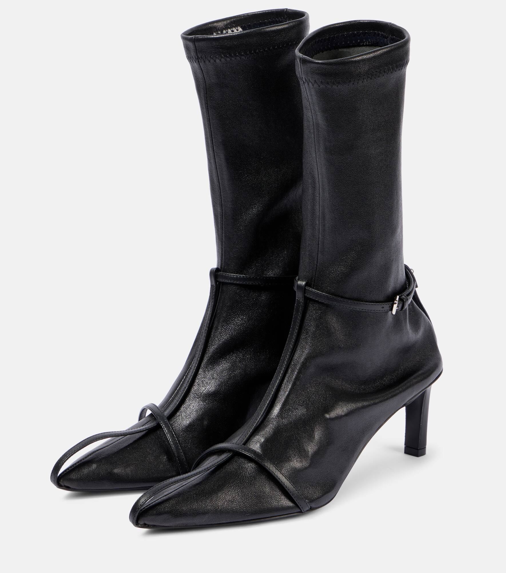 Leather ankle boots - 5