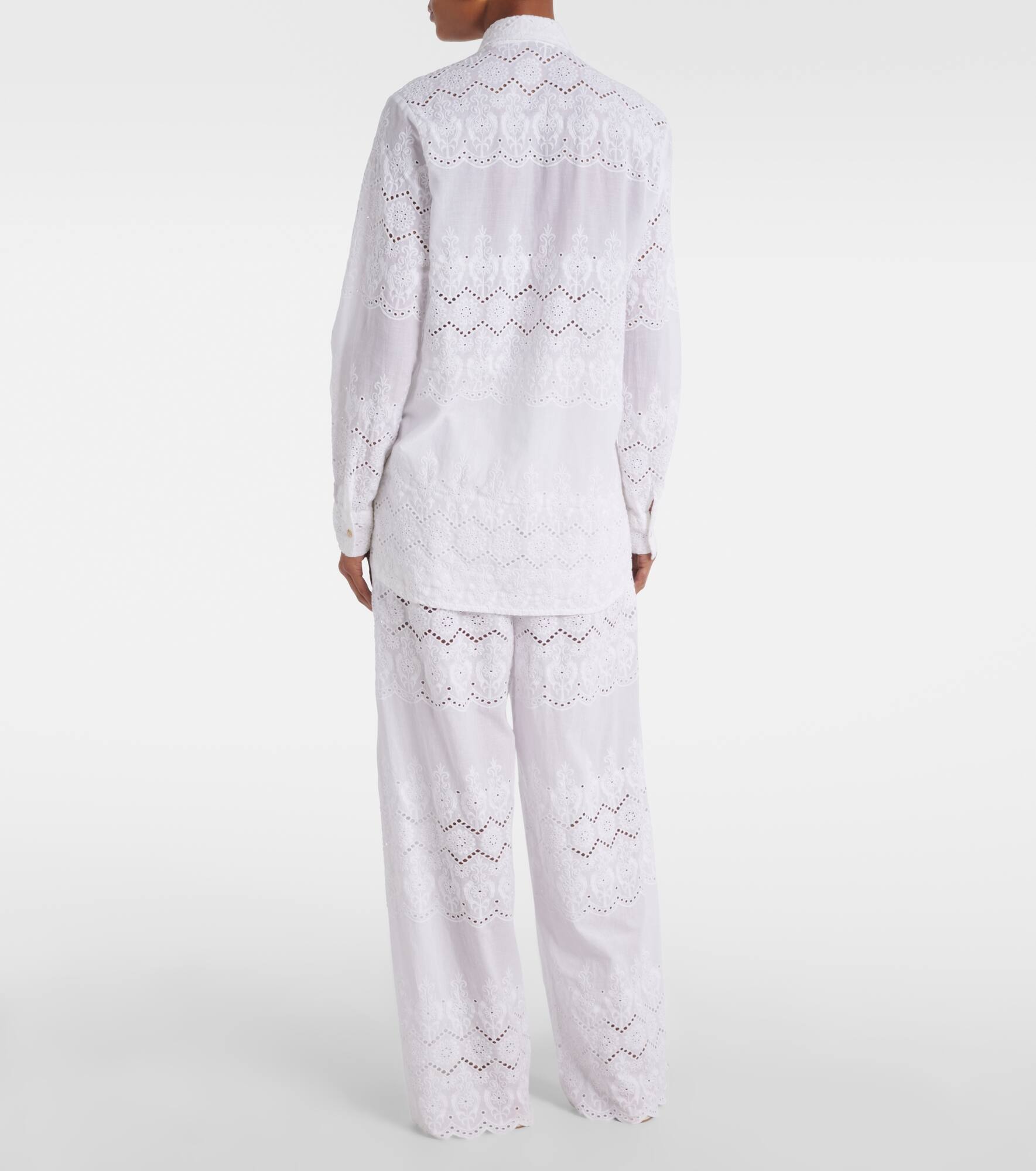 Orla broderie anglaise cotton shirt - 3