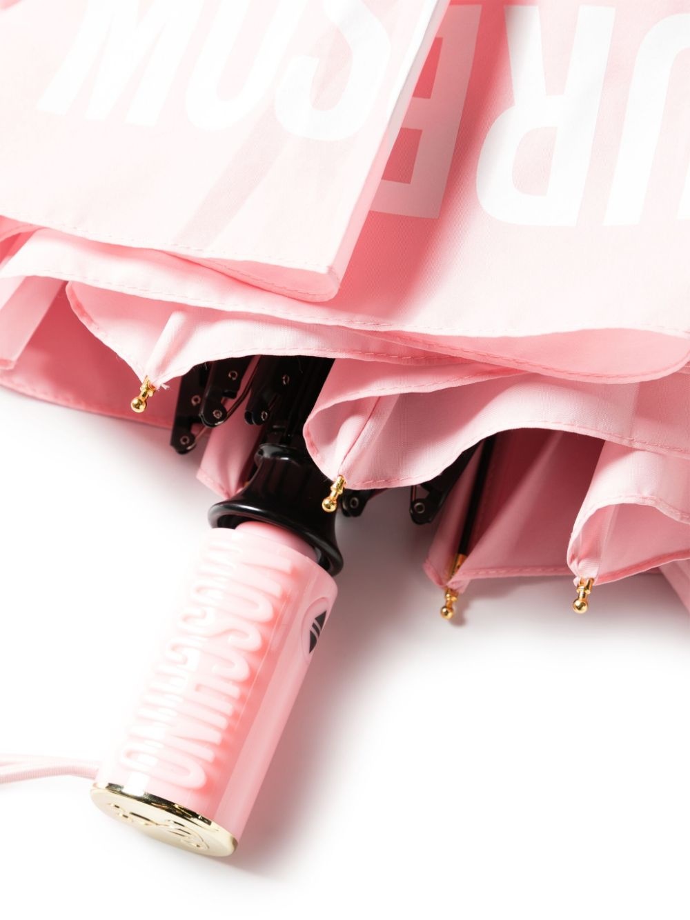 logo lettering-print foldable umbrellla - 2