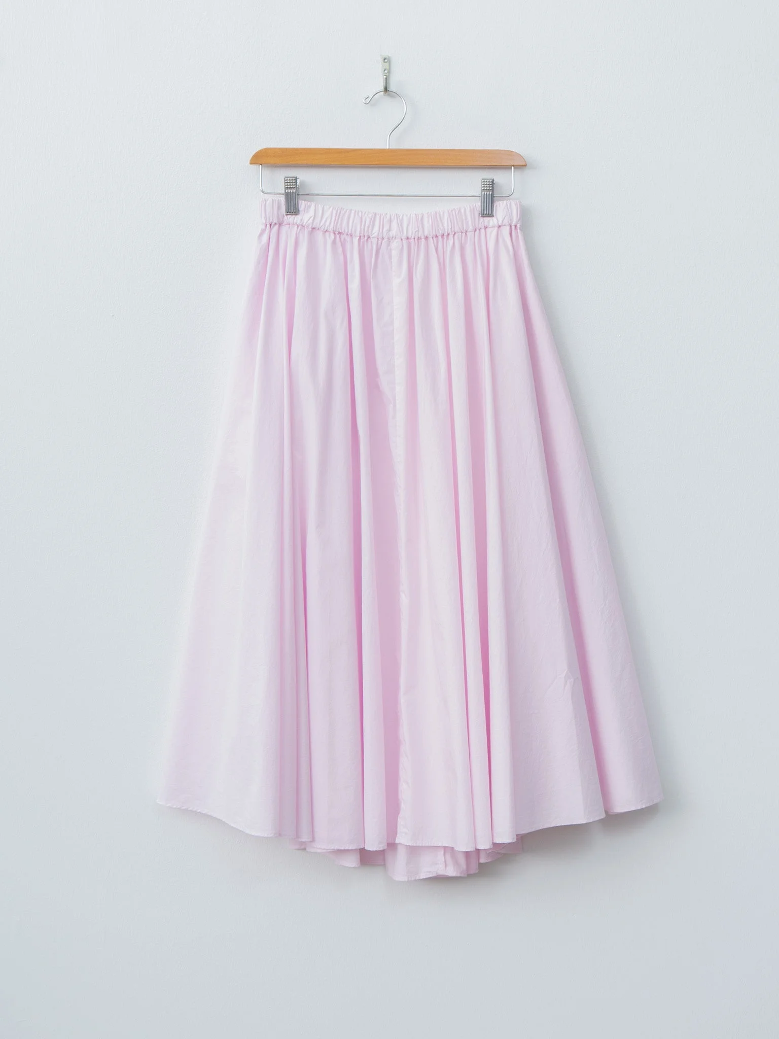 Natural Dyed Cotton Lawn Gathered Skirt - Pink - 1