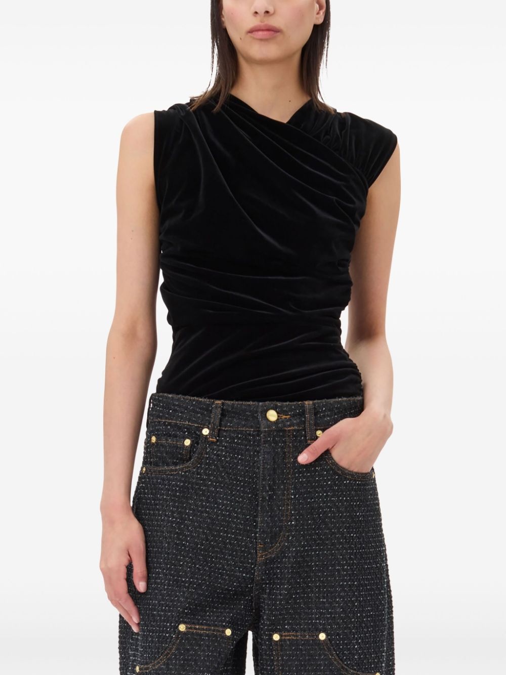 ruched-detailing top - 5