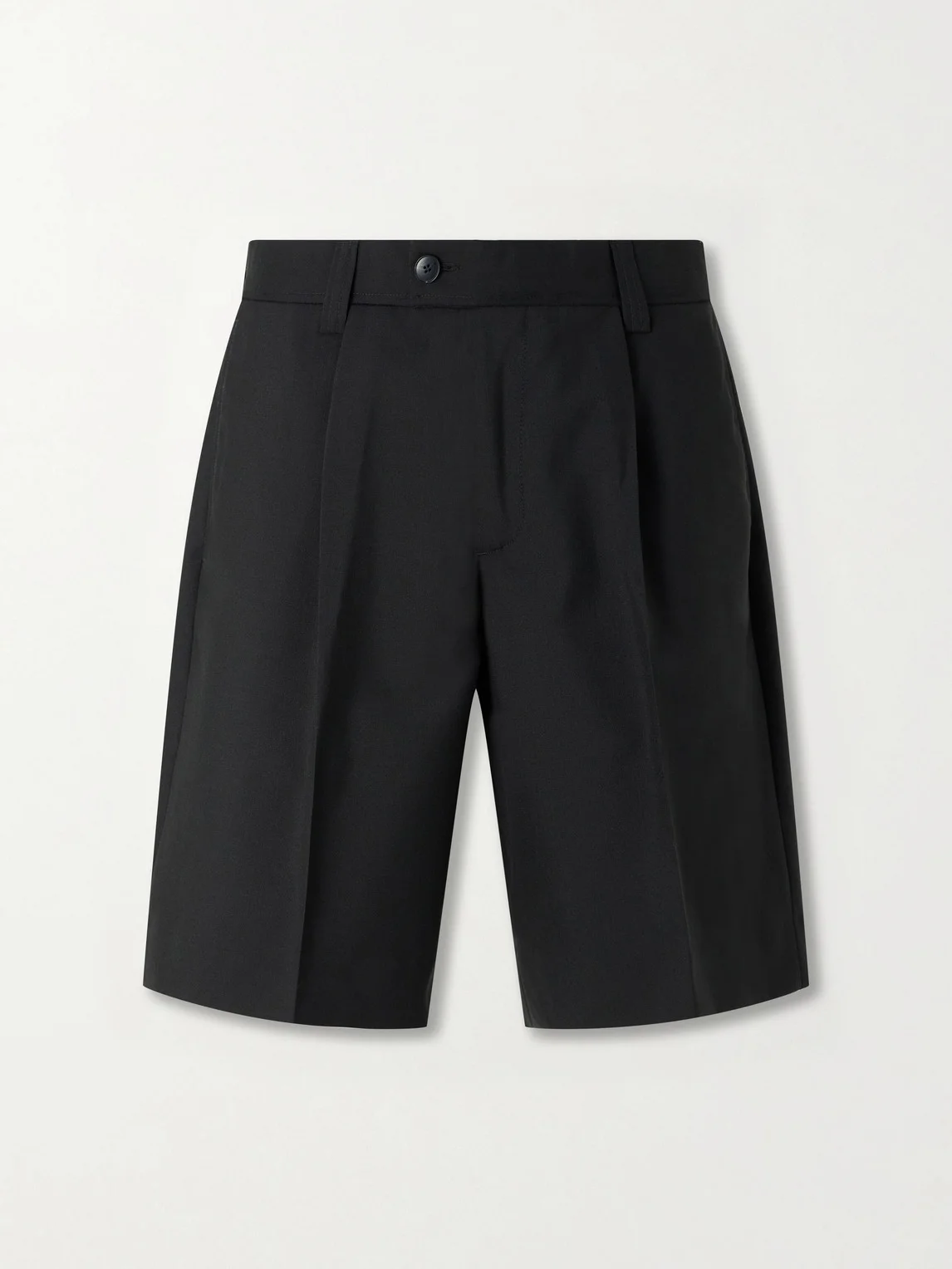 Wide-Leg Wool Shorts - 1