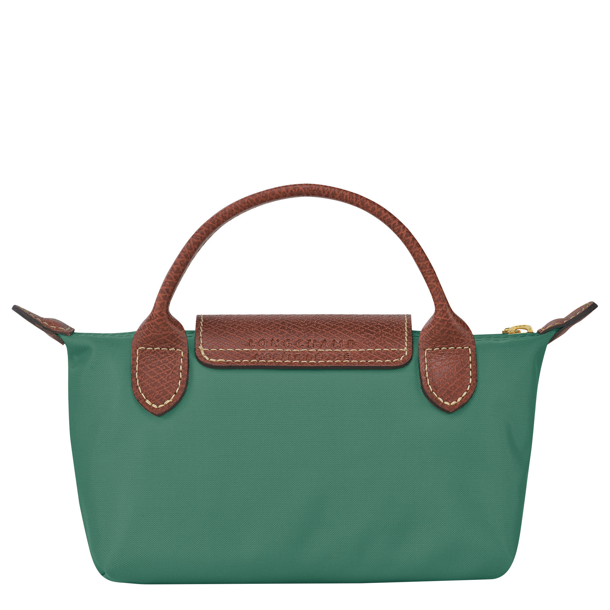 Le Pliage Original Pouch with handle Sage - Recycled canvas - 4