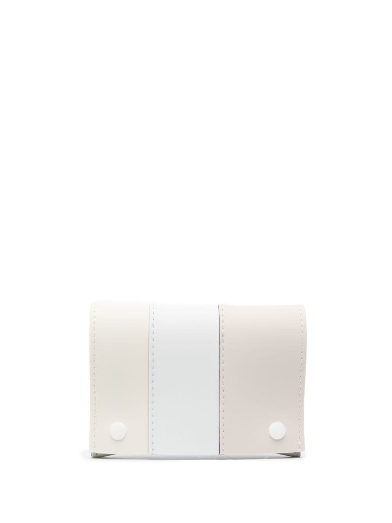 panelled-design leather wallet 1