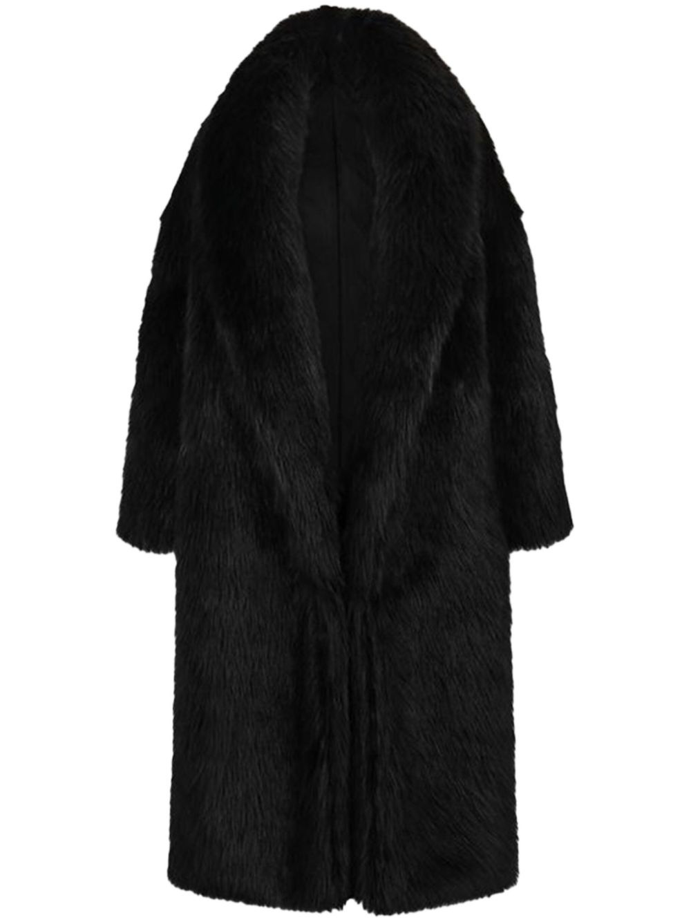 faux fur oversized coat - 1