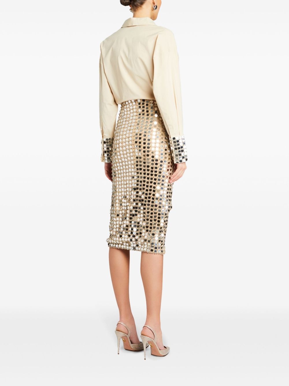 Ozella disc-embellished shirt - 4
