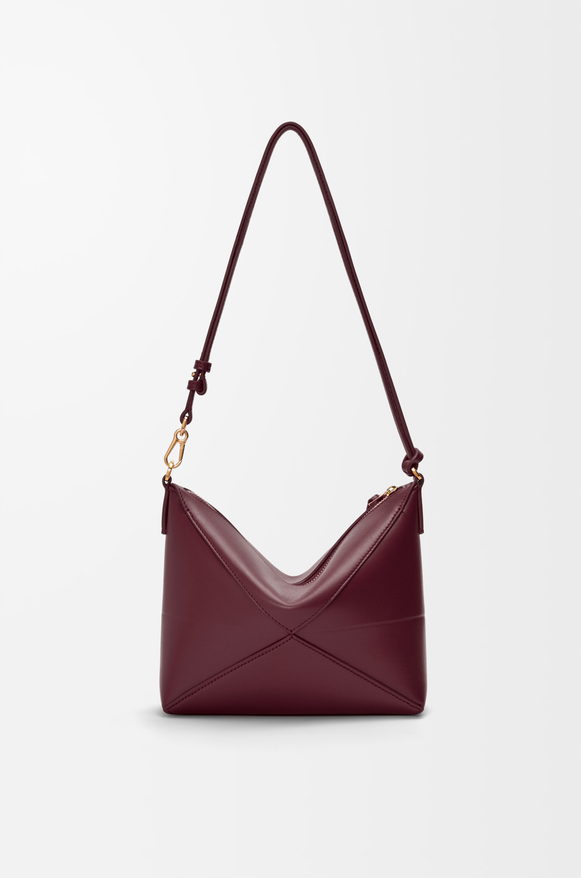 Puzzle Fold pouch in shiny nappa calfskin - 6