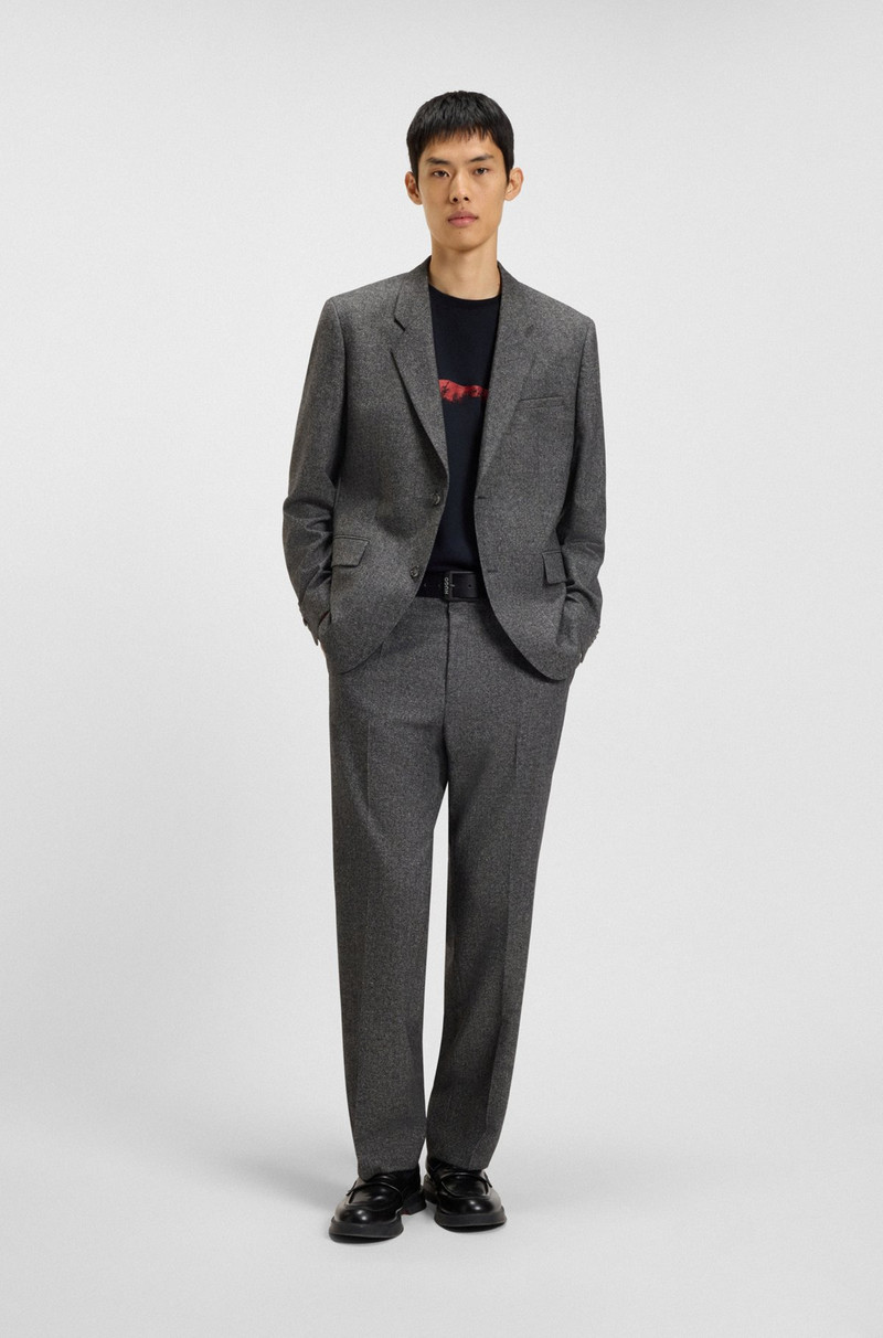 HUGO COTTON-JERSEY T-SHIRT WITH DOG ARTWORK outlook