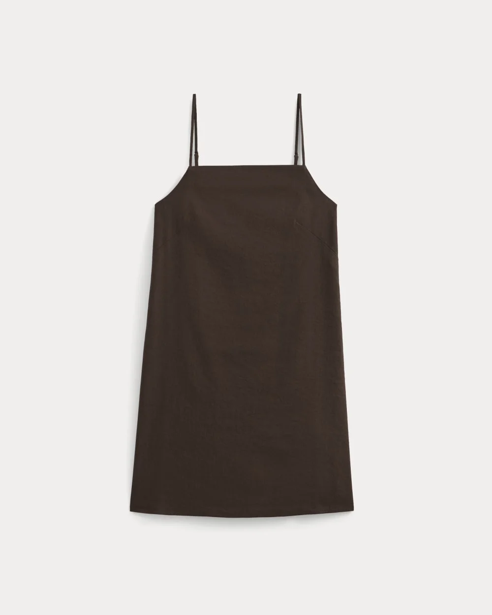MINI SHIFT DRESS IN STRETCH LINEN - 1