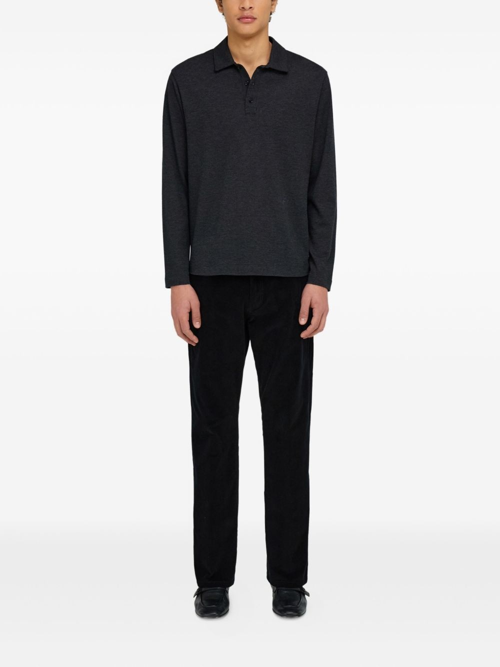 long-sleeve polo shirt - 2