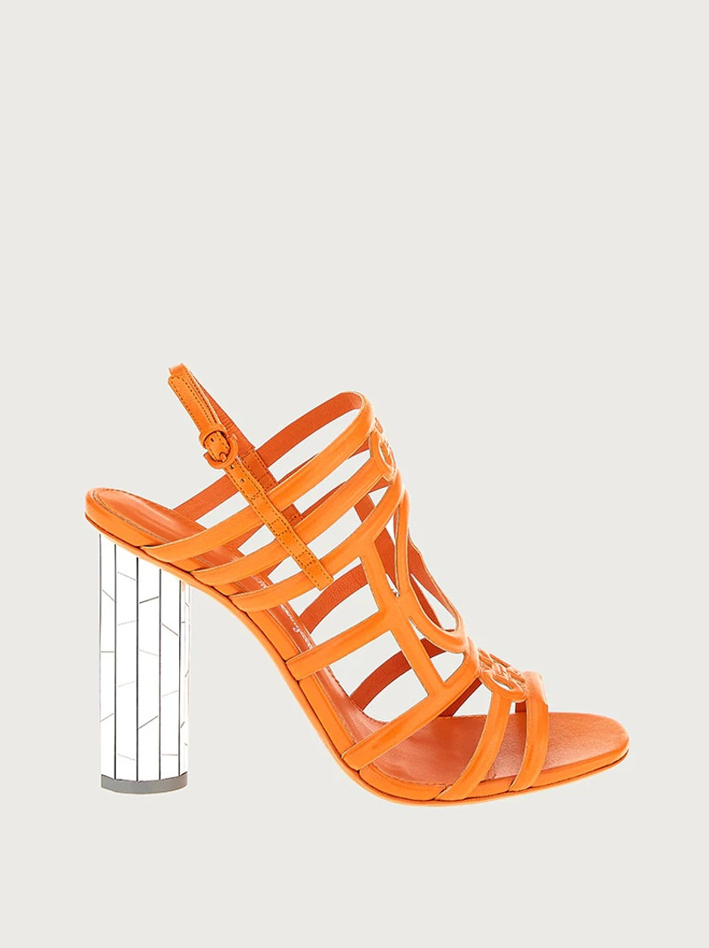 MIRRORED 헬멧 STRAPPY SANDAL - 1