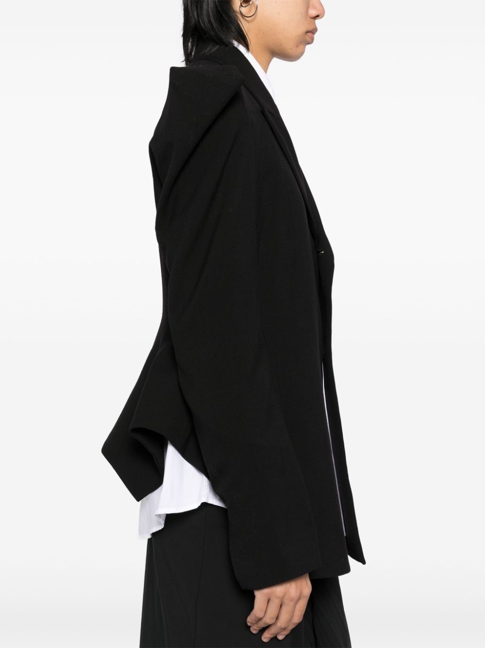 damaged gabardine-sleeved gusset jacket - 5