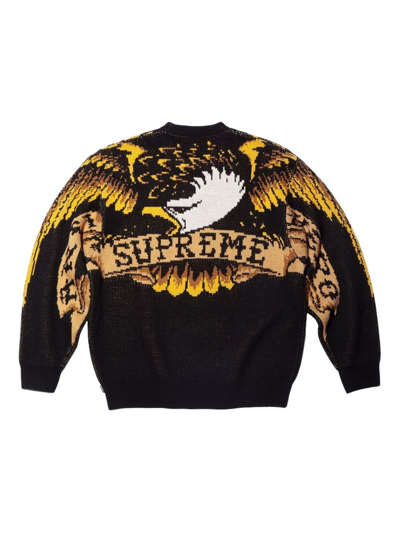 Supreme x ANTIHERO logo-detail sweater outlook