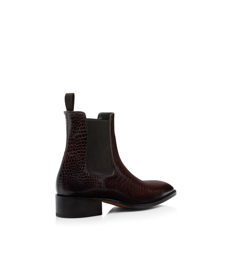 PRINTED CROC HAINAUT CHELSEA BOOT 3