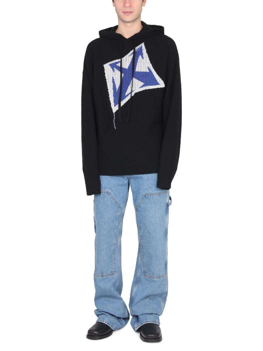 OFF-WHITE "THUNDER ARROW" HOODED JERSEY - 2