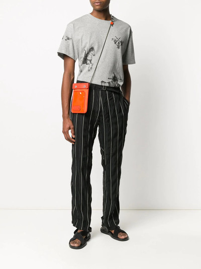 Haider Ackermann striped straight-leg trousers outlook