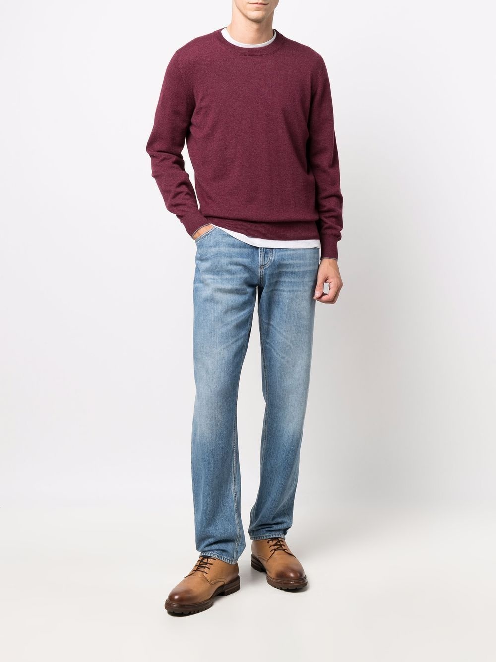 crew-neck cashmere jumper - 2