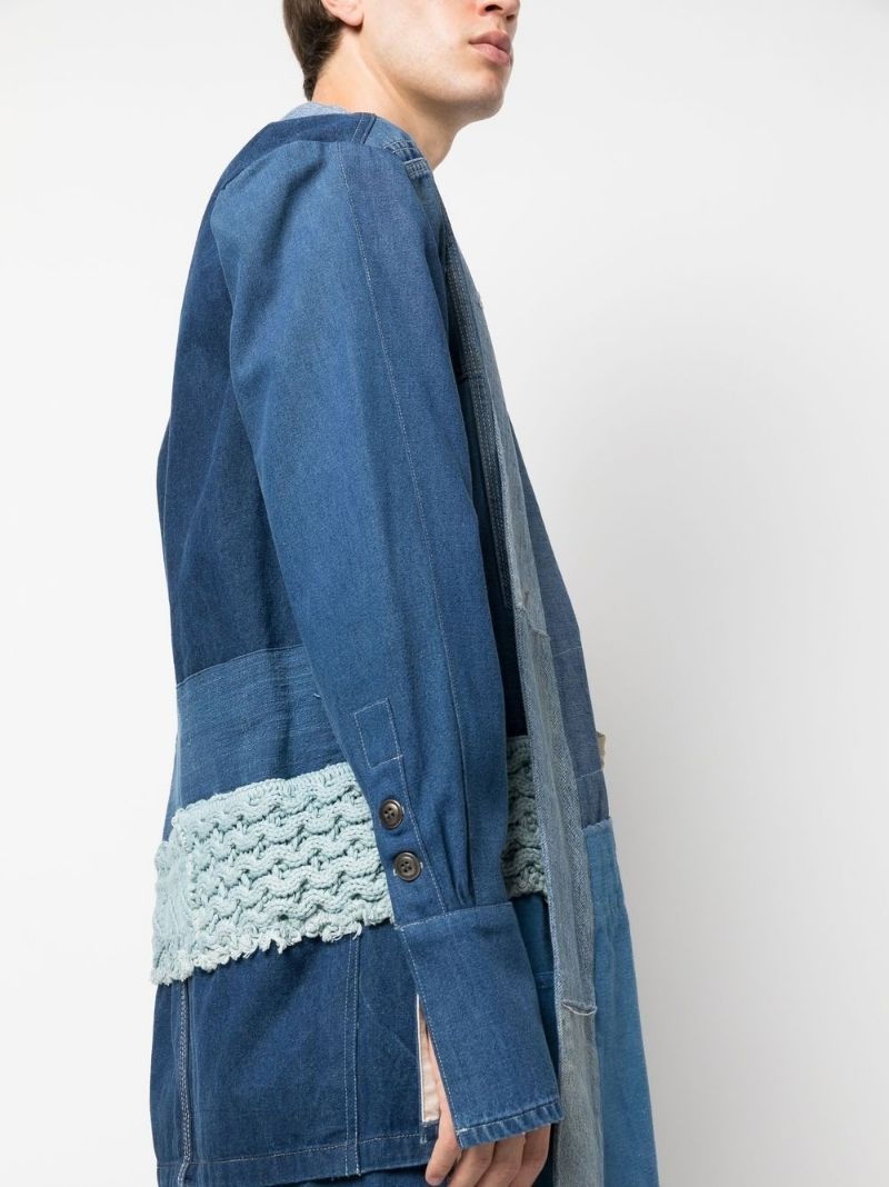 patchwork cotton coat - 5