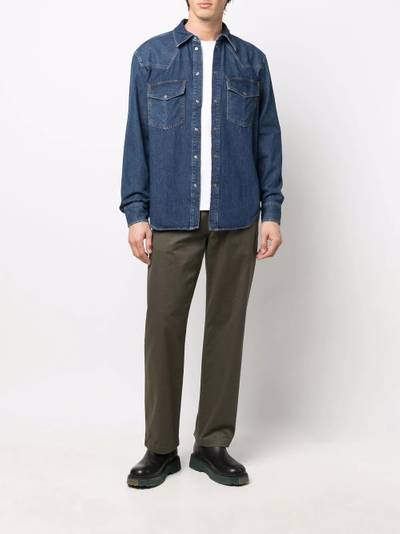 Diesel long-sleeved cotton denim shirt outlook