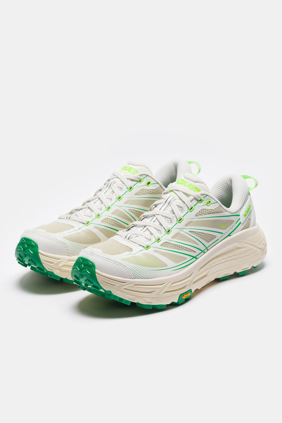 Mafate Speed 2 Sneaker in White/ Fresh Cut Grass - 3