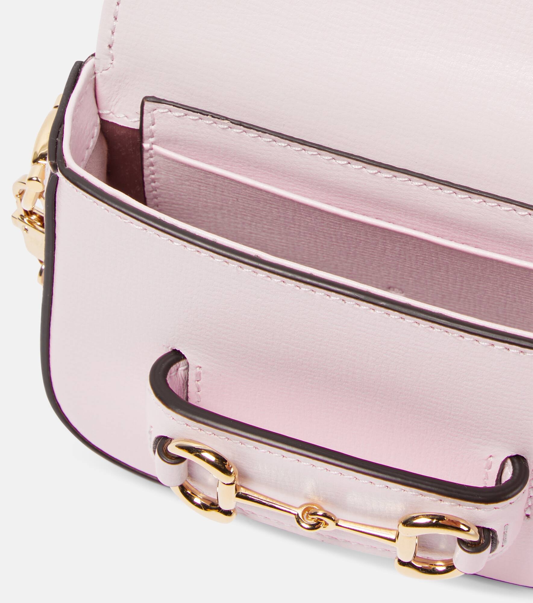 Horsebit 1955 Super Mini leather crossbody bag - 3