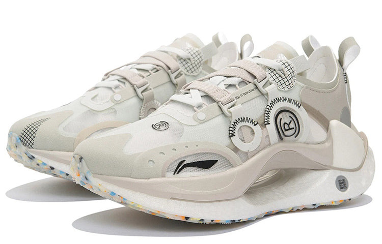 (WMNS) Li-Ning CRC 'Grey White' AZGS022-1 - 3
