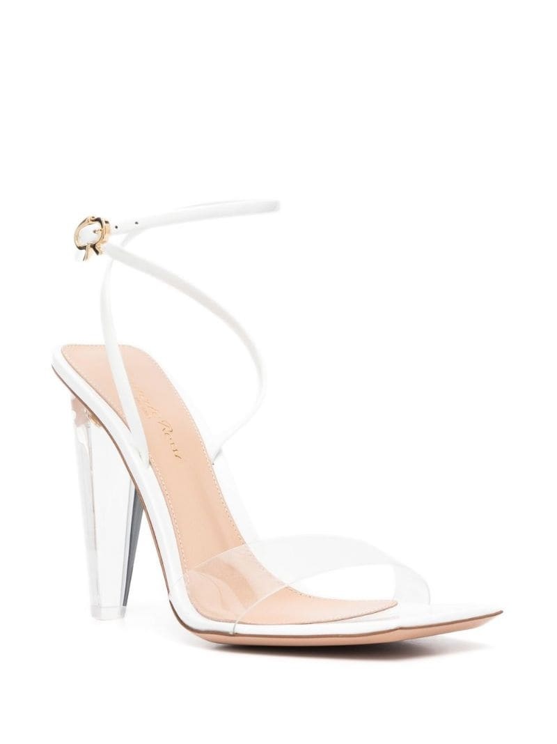 Translucent 120mm heeled sandals - 2