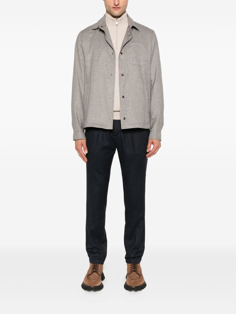 Herno pleated drawstring trousers outlook