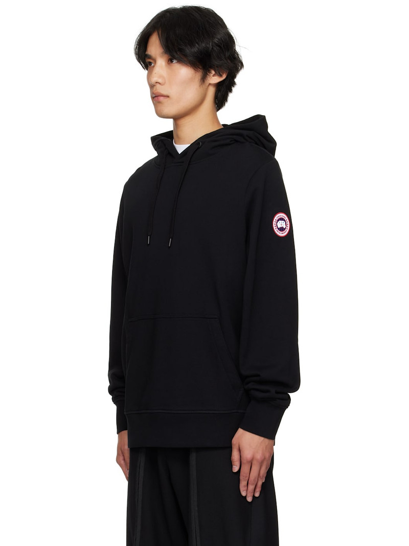 Canada Goose Black Sleeve Logo Hoodie outlook