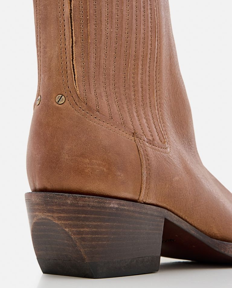 Golden Goose DEBBIE BEATLES VINTAGE LEATHER BOOTS | biffi