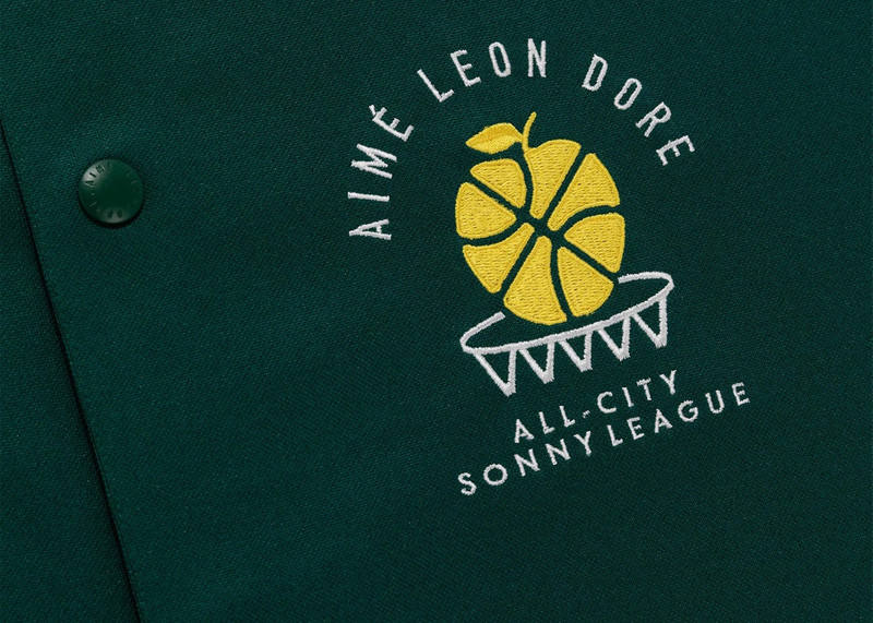 AIMÉ LEON DORE Aime Leon Dore x New Balance SONNY League Warm Up Shirt Green outlook
