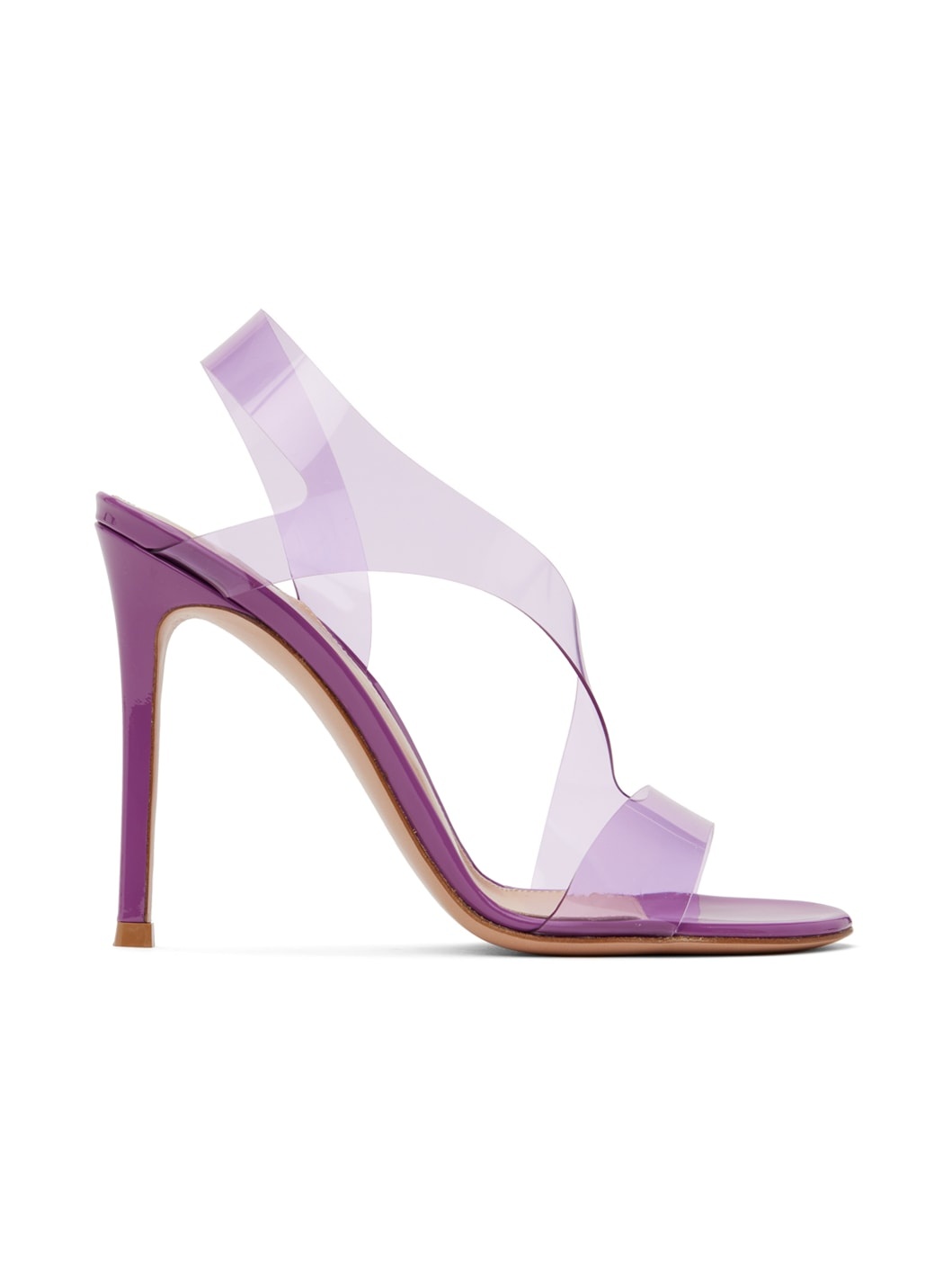 Purple Metropolis Heeled Sandals - 1