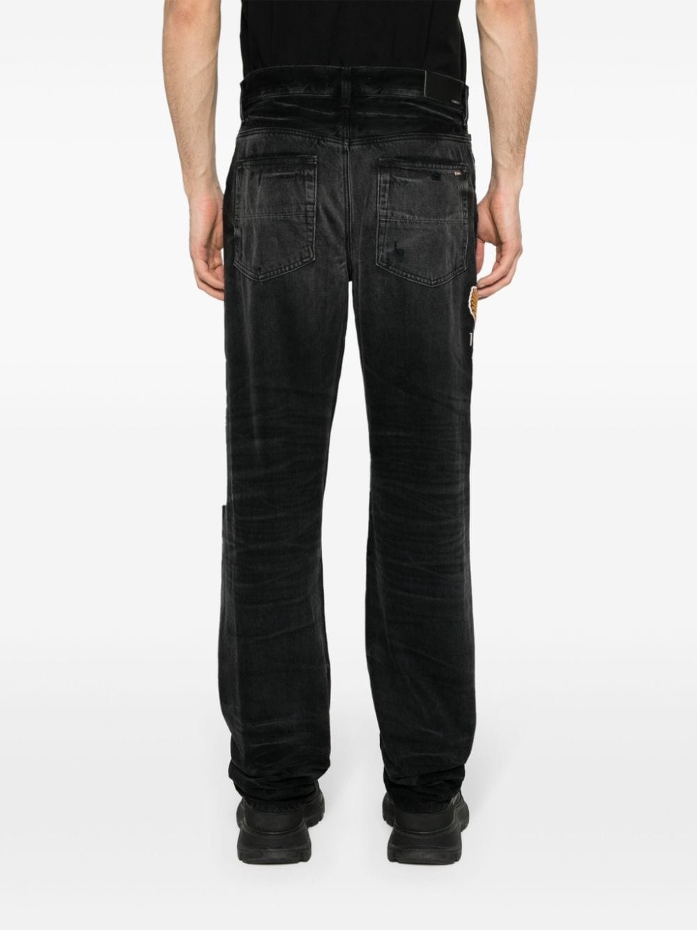 Varsity straigh-leg jeans - 4