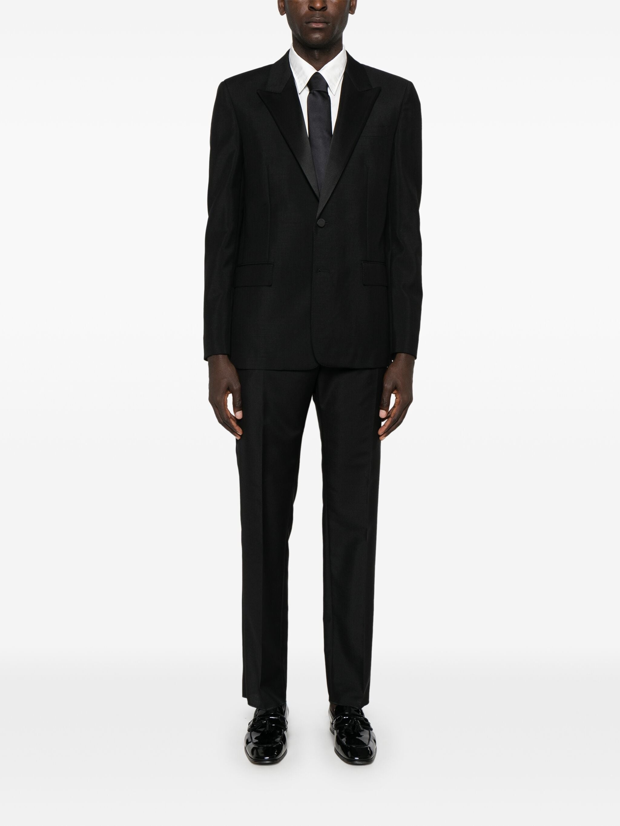 Satin-trim Suit - 5