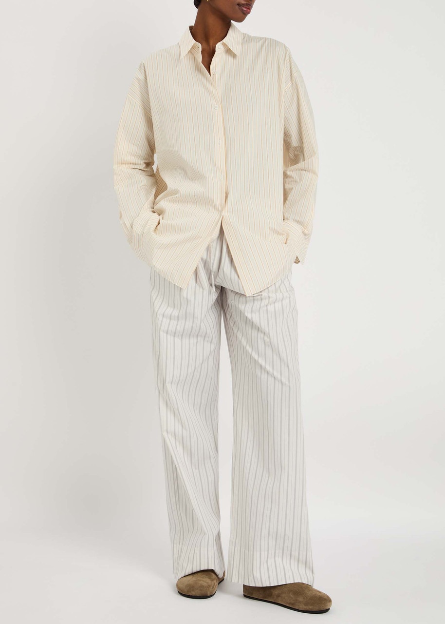 The Row Hypnosta Striped Cotton Trousers - 4