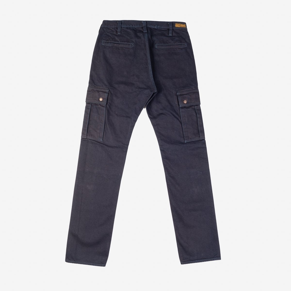 14oz Selvedge Denim Cargo Pants - Indigo/Black - 5