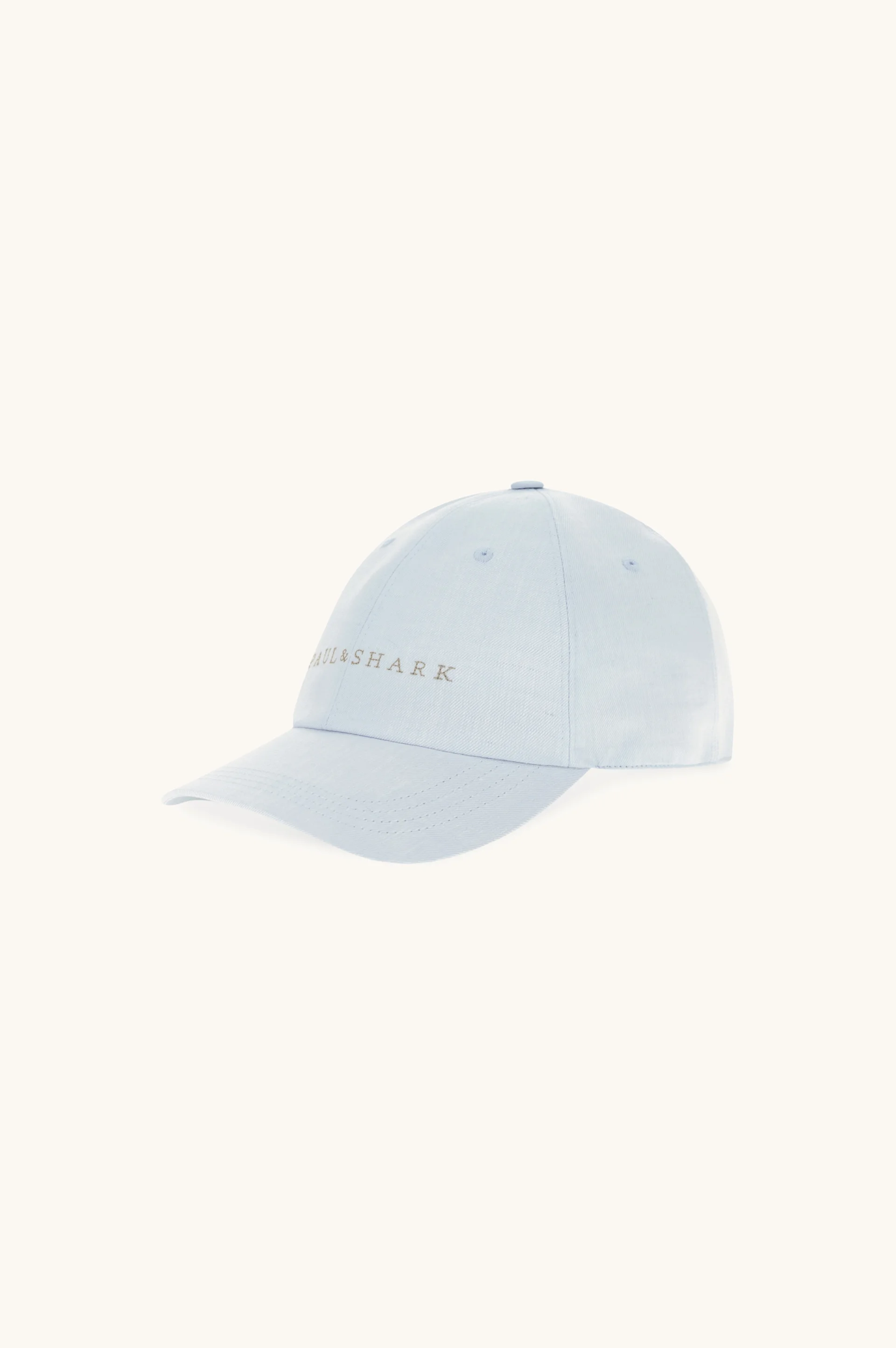 BASEBALL CAP IN FRESH LINEN AND COTTON WITH LOGO EMBROIDERY - 1