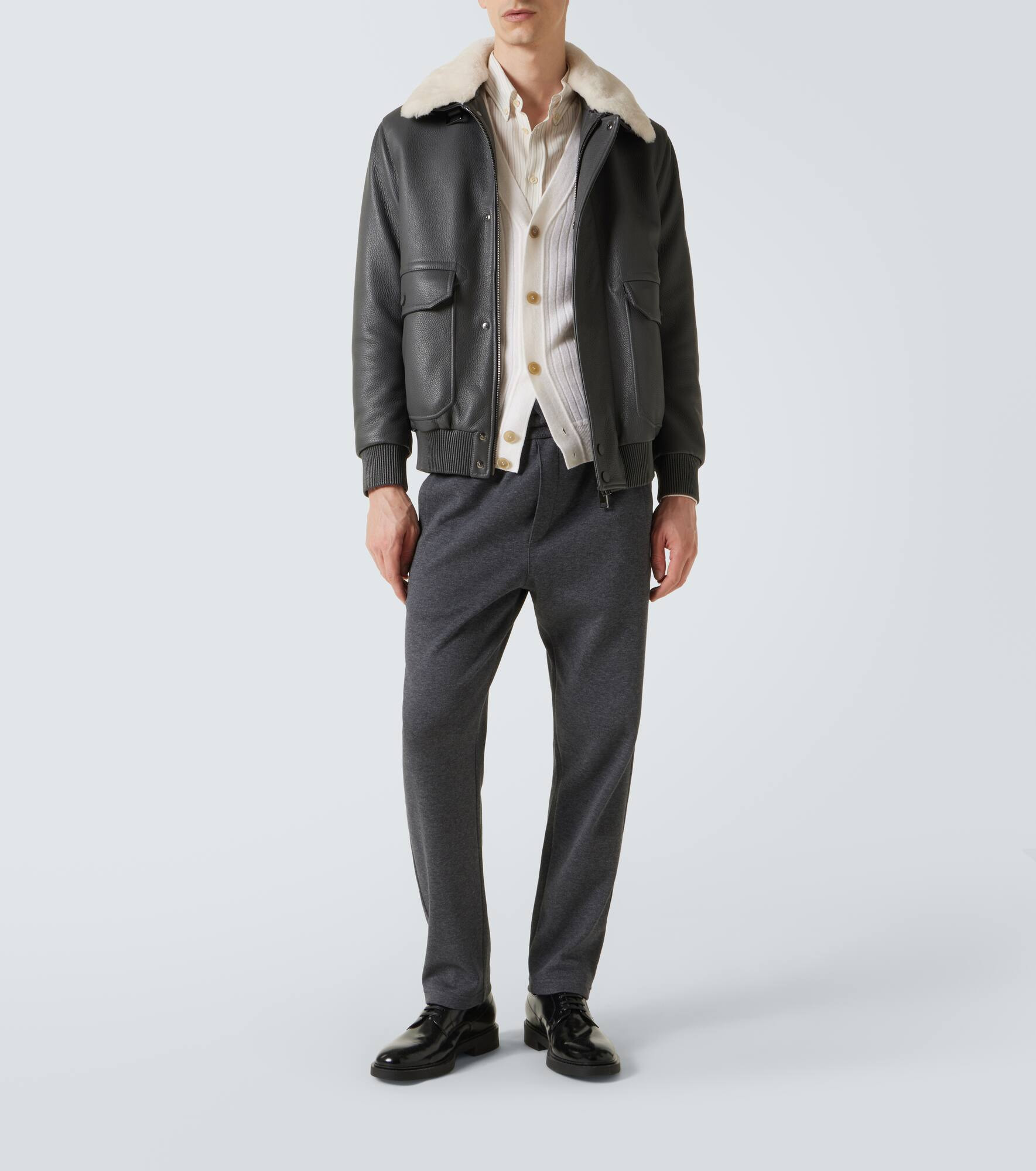 Ribbed-knit wool and cashmere cardigan - 2