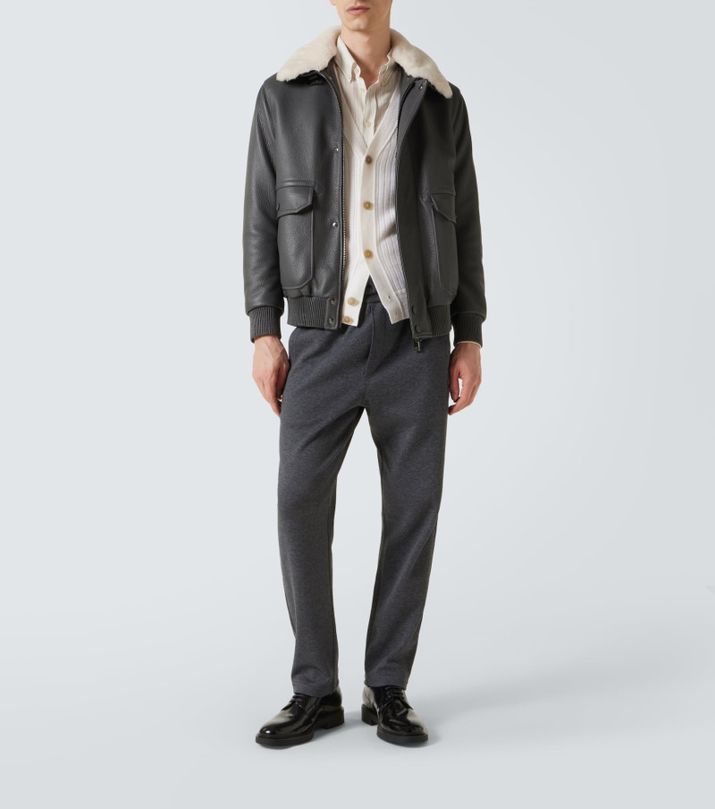 Brioni Ribbed-knit wool and cashmere cardigan outlook