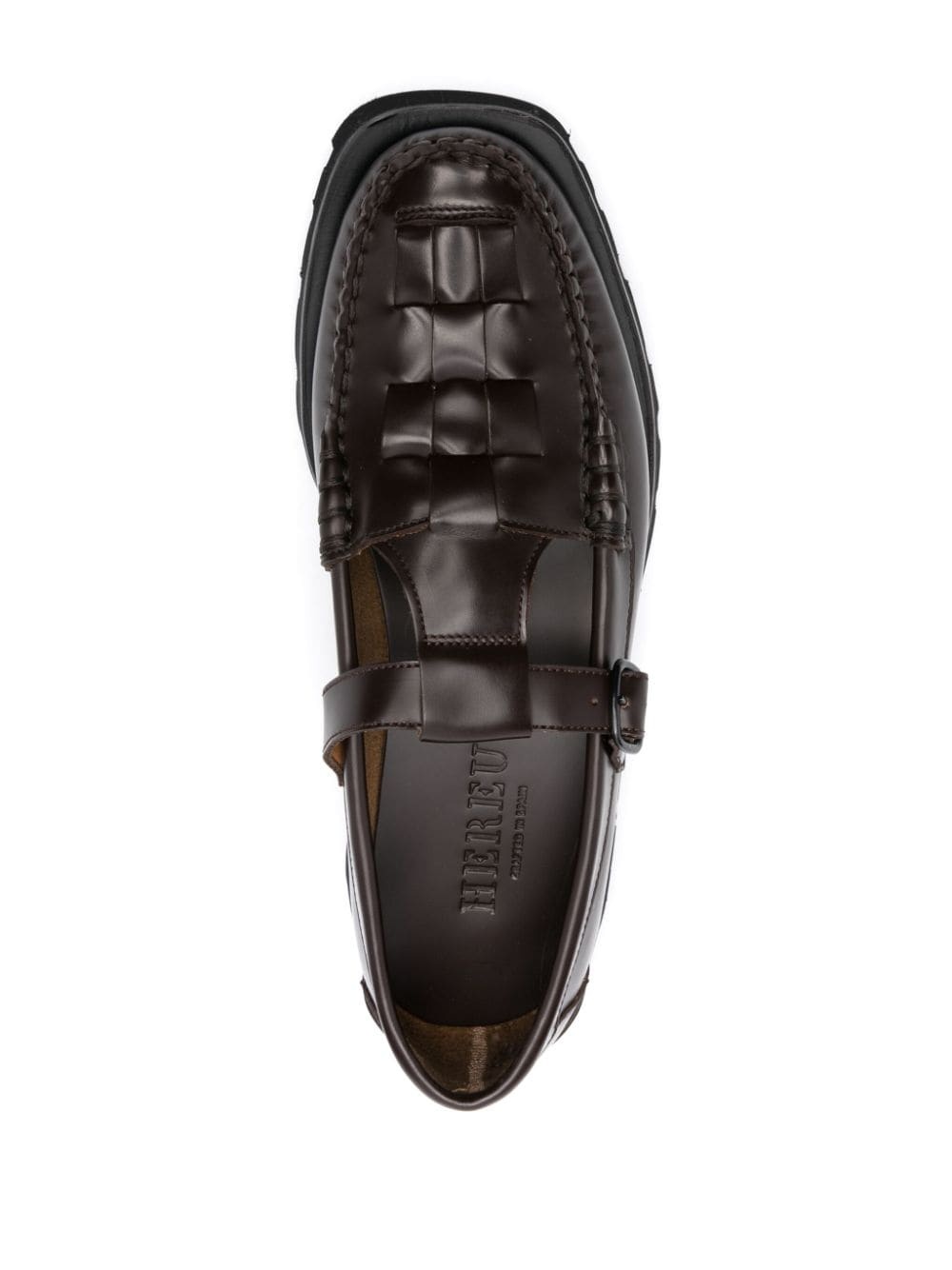 Soller interwoven-design leather loafers - 8