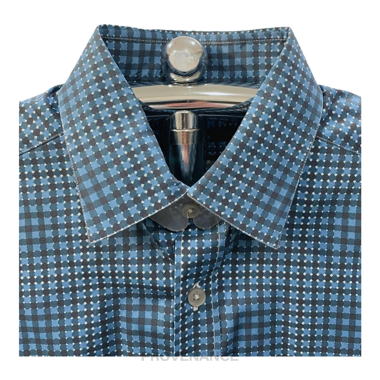 Z Zegna Button Down Shirt - Blue - 4