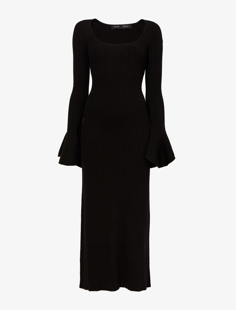 Fluted Rib Knit Dress 1