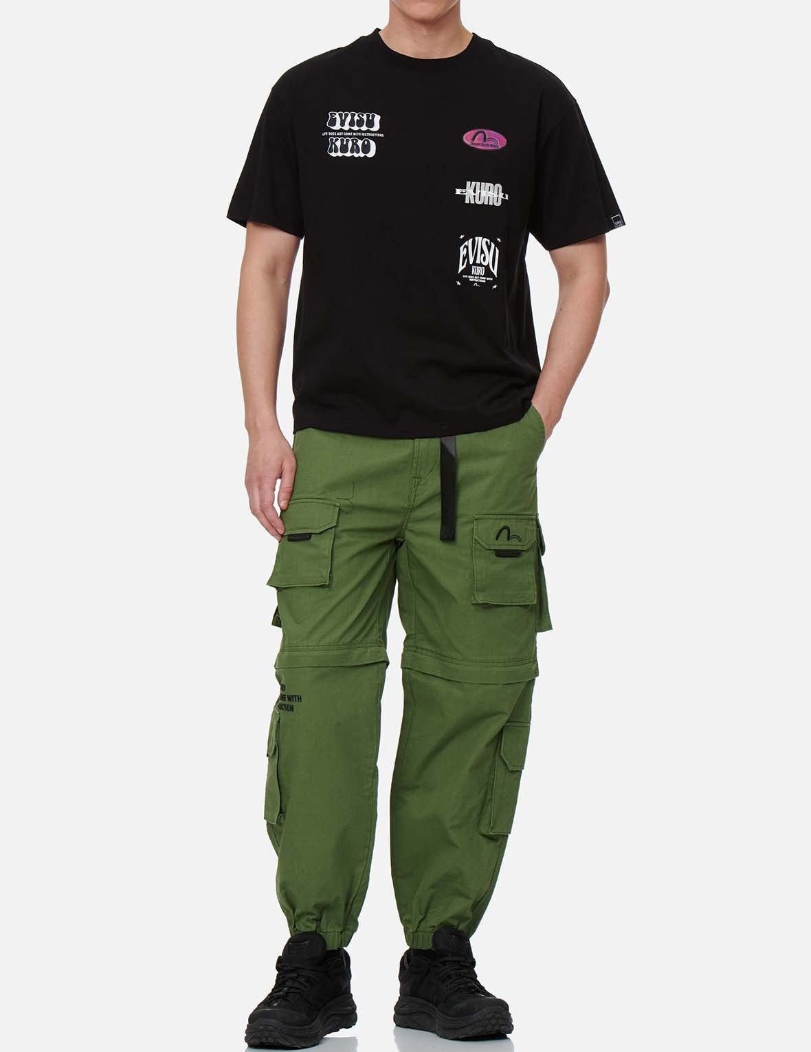 Pigment Washed Cargo Pants - 6