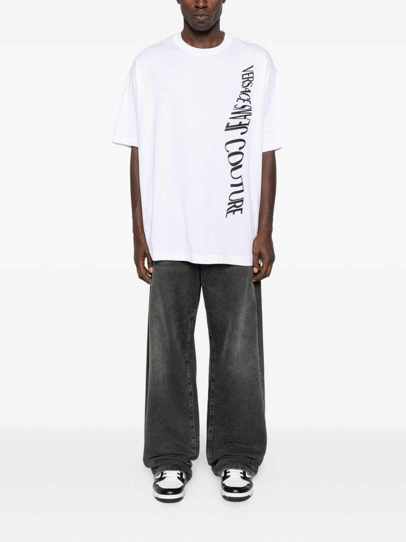 VERSACE JEANS COUTURE vertical-logo T-shirt outlook
